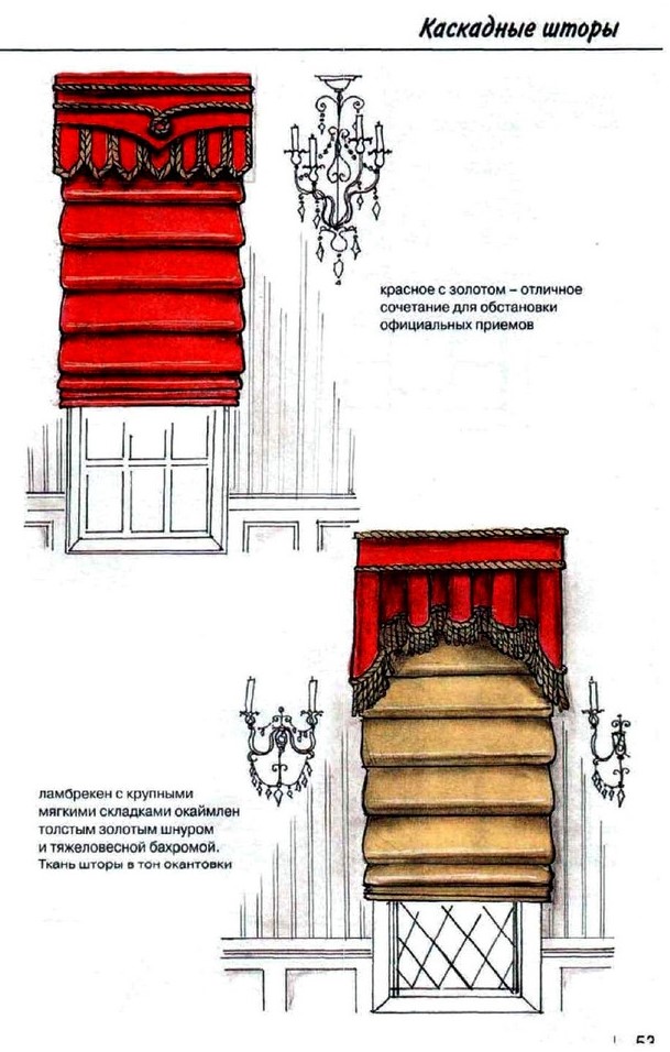 Каскадные шторы - 1. 