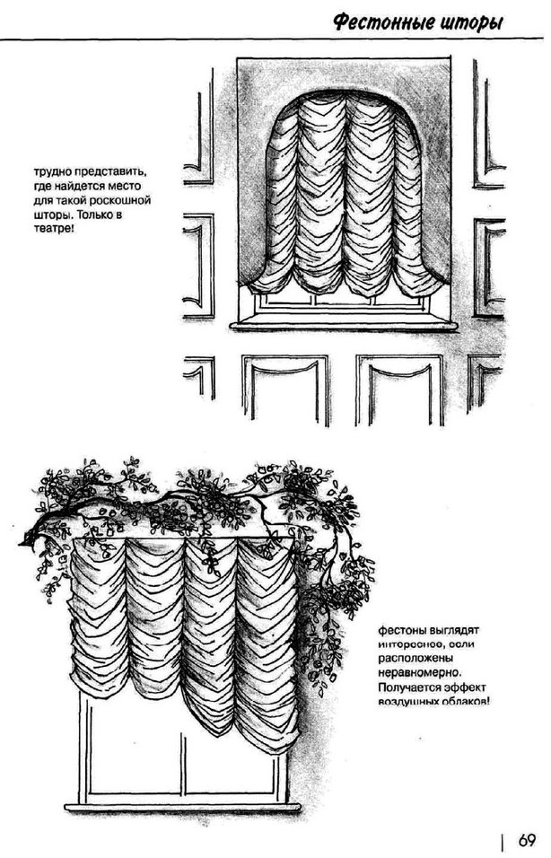 Фестонные шторы. 